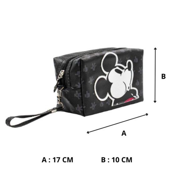 Mickey Mouse Black Cosmetic Bag - Toiletry Pouch – Travel Friendly - Picture 6 of 6